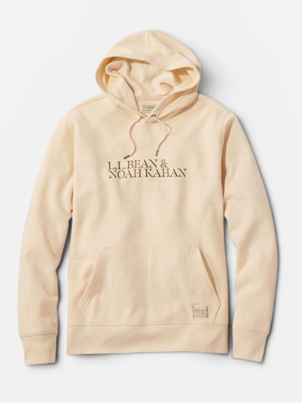 L.L. Bean x Noah Kahan Cream Hoodie – Embroidered Logo – Unisex Fit – Men’s XS